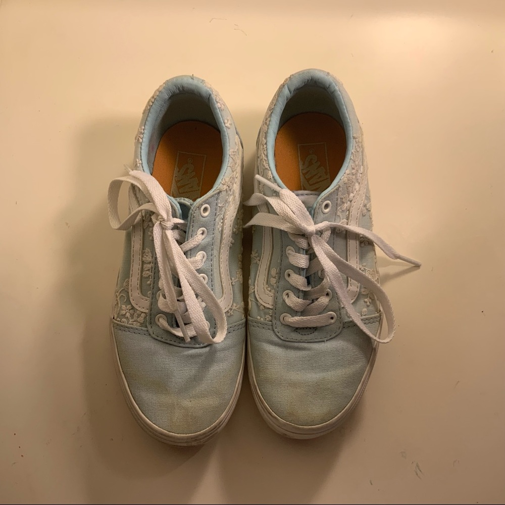 Light blue girl vans